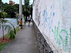 Amateur interracial fucking on the bed with cute amateur Camila