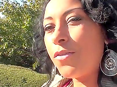 Video of amateur wife Danica Collins flashing her pussy for the camera