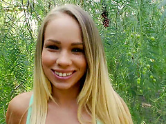 Hardcore interracial fucking with skinny blonde Britney Young