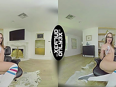 Kimmy Granger teases and drills her pussy in amazing VR porn video