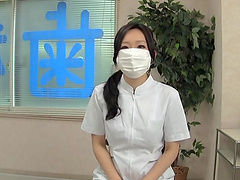 Kinky Asian dentist gives head and rides her lucky patient
