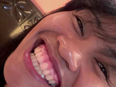 Asian slut Wayna gets her pussy and mouth fucked balls deep