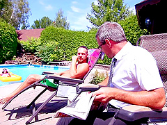 Outdoors video of gorgeous Brind Love getting fucked balls deep