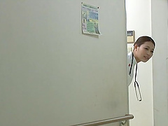 Kinky Asian nurse Misa Mano gives head and gets fucked good
