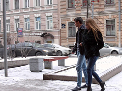 Sweet chick Melissa Benz gets cum in mouth ending after sex