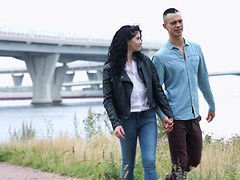 Gentle dicking ends with cum in mouth for adorable babe Angel