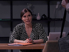 Video of interracial fucking in the office with stunning Polly Pons