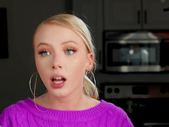 Blonde cutie Dixie Lynn enjoys getting fucked by two dudes