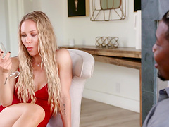 Hardcore interracial sex with stunning cougar Nicole Aniston