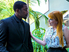 Smooth interracial fucking with adorable redhead Penny Pax