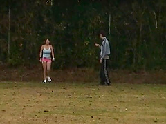 Amateur outdoors fun with natural boobs stranger Yuka Nishii