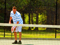 Wild fucking on the tennis court with hot ass friend Kathy Rose