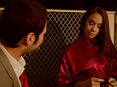 Passionate dick sucking by cum craving model Katie St. Ives