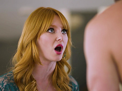 Passionate fucking in the living-room with cougar Lacy Lennon