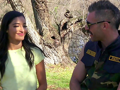 Quickie fucking in the car and in bedroom with HOT Emily Willis