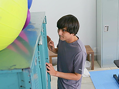 FFM threesome in the locker room - Misty Stone and September Reign