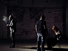 Torture leads to MMF threesome with redhead slut Lacy Lennon