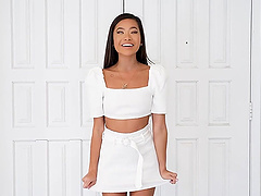 Foxy Asian room-mate Vina Sky gets fucked balls deep by a stud