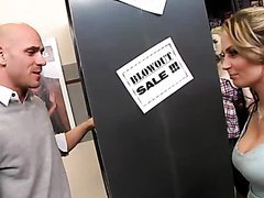 Hot Mature Works In Video Store To Pick Up Young Studs