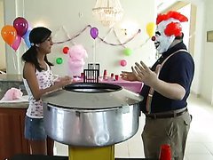 Brunette Babe Gets Bouncy Bang For Her Birthday