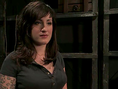 Iron cage and that huge hook right in her asshole