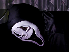 Halloween costume party leads to dicking with Evelyn and her friend