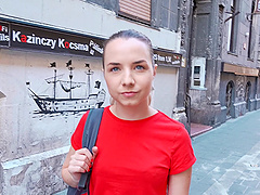 Mona Blue receives cum in mouth after being nicely fucked