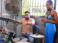 Interracial dicking with ravishing Asteria Diamond and her man