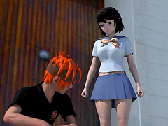 Hentai porn video a good looking chick being fucked in public