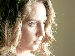 Layla London gets cum on tits after sucking a large manhood