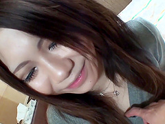 Miyu Ninomiya with natural tits gets fucked hard by her man