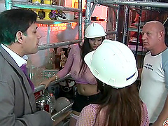 Chantel Ferrera wearing fishnet lingerie being fucked by a big dick