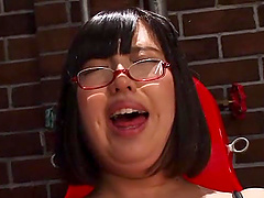 Rough Japanese gangbang with naughty Hana Yurino wearing lingerie