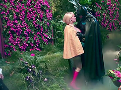 Kinky fucking in the woods with naughty Krissy Lynn and Scarlett Fay