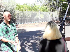 Madison Missina and Chloe B. having fun at the party in the backyard