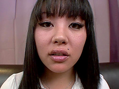 Homemade video of pretty Asian wife Tina Lee sucking his dick