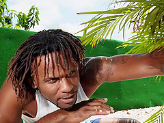 Sunbathing leads to amazing fucking with hot September Reign