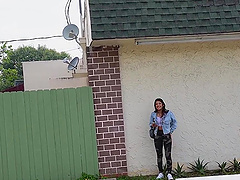 Amazing lovemaking in the van with skinny brunette XxLayna Marie