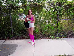 Hardcore interracial fucking in the van with hot babe Selena Love