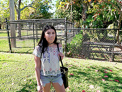 Fucking in back of the van with cum loving model Kourtney Kai