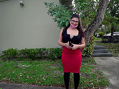 Hardcore fucking in back of the van with busty babe Laila Lust