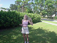 Amazing fucking in the van with hot blonde amateur Bri Klein