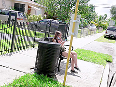 Balls deep pussy and ass fucking in the van with hot Bailey Base