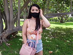 Hardcore fucking in the back of the van with sexy Mina Moon