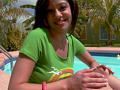 Passionate fucking in POV with sexy neighbor's wife Vanessa Leon