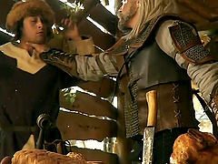 Kinky Witcher parody with stunning blonde model Blanche Bradburry