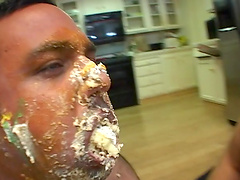 Slutty redhead hottie Misty Magenta makes a fat dude cum. Dirty