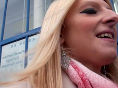 Sexy blonde mature Cynthia Swallows gets fucked in her wet pussy