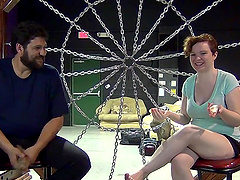 BDSM fetish video with naughty chicks having fun with their friend