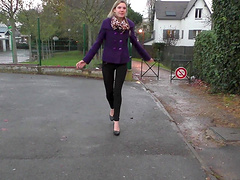 Horny babe Solene gives a nice blowjob before riding his cock